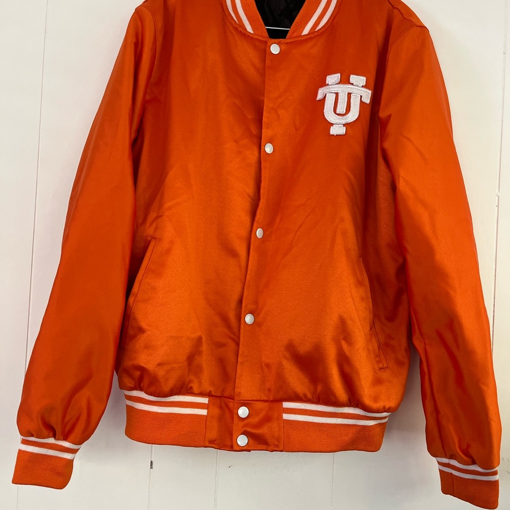 Tennessee VOLS Orange Varsity Bomber Style Jacket with Logo Size Medium - Picture 11 of 16